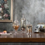 Mygift Set Of 3 Silver Mercury Glass Wedding Centerpiece Candy Apothecary Jars. Fixed Price $69.99.