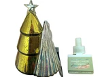 Yankee Candle Pleated Tree Scent Plug Lit Diffuser+bonus 1 Sage&citrus Refill!. Fixed Price $12.99.