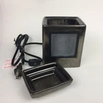 Scentsy 23214 Gallery Customizable Cube Gunmetal Ceramic Wax Warmer Used. Fixed Price $25.00.