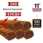 11" Charcoal Incense Sticks 500 Bulk Pack Hand Dipped Bundles Same Scent. Fixed Price $15.95.