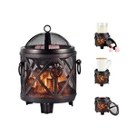 Dicimi Wax WARMER,4-IN-1 Electric Melter,oil Black Retro Fire Pit. Fixed Price $33.96.