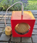 Vintage Hanging Lamp Cube Space Design Richard Essig Red 70S Pop Art. Fixed Price $138.41.