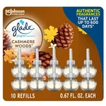 Glade Plugins Refills Cashmere Woods Essential Oils 6.7OZ 10 Ct. Fixed Price $30.67.
