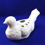 White Ceramic Peace Dove Bird Potpourri Sachet Holder With Holes. Fixed Price $14.50.
