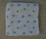 Aden + Anais Raindrop Teardrop Baby Blanket Blue White Green Swaddle Organic. Fixed Price $29.71.