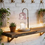 Candle Warmer Lamp With Timer Dimmer,heat Adjustable,wax Melt 2 Bulb. Fixed Price $25.01.