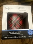 Mainstays Wax Warmer 16 Watt Electric Christmas Plaid Green/red Classic New Og. Fixed Price $14.99.