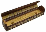 Wooden Coffin Incense Cones Burner Sticks Holder Box & Ash Catcher. Fixed Price $13.99.