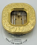 Bath & Body Works Stamped Gold Floral Car Fragrance Vent Visor Clip Holder. Fixed Price $9.15.