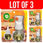 Lot Of 3 Air Wick Scented Oil Refills Pumpkin Spice - 6 & Warmers New. Fixed Price $26.94.