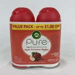 New Air Wick Pure Value Pack Automatic Spray Refills Apple Cinnamon Medley 2PK. Fixed Price $11.99.