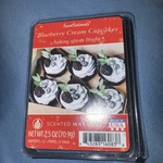 Scentsationals Scented Wax: Blueberry Cream Cupcakes. Fixed Price $8.78.