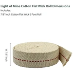 100% Cotton Flat Wick - 7/8" X 6' Genuine Red Stitch. Fixed Price $22.39.