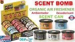 Scent Bomb Organic Car Air Freshener Can (60 Days Of Freshness) 1.5 Oz. Fixed Price $19.95.