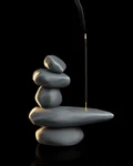 Zen Balance Incense Holder Stacked Stone Meditation Burner Decor. Fixed Price $19.99.