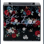 Scentsy Floral "life Is Beautiful" Decorative Ceramic Wax Warmer New Unopened. Fixed Price $55.00.