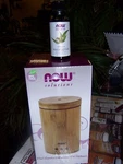 Now Foods Ultrasonic Real Wooden Bamboo Essential Oil Diffuser + Orange. Fixed Price $51.95.