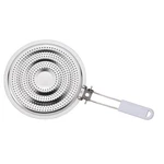 Hic Kitchen Heat Diffuser Reducer Flame Guard With Removable Handle, Stainless. Fixed Price $6.75.