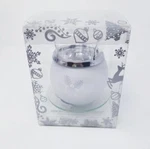 New Slatkin & Co. Dancing Tea Light Oil Warmer White Snowflake. Fixed Price $19.00.