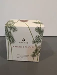 Thymes Frasier Fir Aromatic Candle 6.5 Oz Glass Jar Pine Scent (open Box, Unused. Fixed Price $26.99.