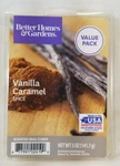 Better Homes & Gardens Scented Wax Cubes: Vanilla Caramel Spice 5.0OZ Value Pack. Fixed Price $10.97.