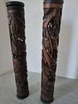 Antique Hand Carved Incense Holders With Exquisite Lotus Leaves Designs .. Fixed Price $145.00.