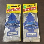 Little Trees Air Fresheners 6-PACK (X2) New Car Scent (12 Total). Fixed Price $9.97.