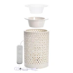Asawasa Ceramic Wax Melt Warmer With Timer Silicone Dish,candle Warme.... Fixed Price $40.27.