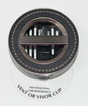Bath & Body Works Leather Stitched Scentportable Holder Vent Visor Clip Car Air. Fixed Price $12.99.