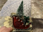 Bath & Body Works Santa Sleigh Christmas Tree Wallflower Plug In Nightlight. Fixed Price $18.75.