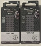 Woodwick White Teak Auto Reed Refills Pack, Car Air Freshener Lot (2 Boxes) .. Fixed Price $18.78.