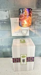 Scentsy Blue Midnight Floral Mini Warmer Nightlight Bulb Wall Plug Iridescent. Fixed Price $12.99.