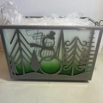 Yankee Candle Winter Wonderment Multi Tea Light Scene 7.25" X 10" Green. Fixed Price $21.00.
