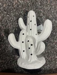 Gc Naturals Ceramic Cactus Potpourri Holder White Cacti Sachet Not Included. Fixed Price $6.00.