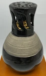 Fragrance 6 Lamp Oil Diffuser Da Design Black Porcelain Lid & Used Wick. Fixed Price $35.00.