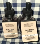 New 2-PACK Palo Santo & Sage Wallflower Refill Bulbs Sealed Bath Body Works. Fixed Price $26.00.