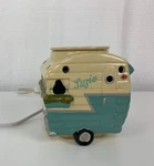 Candle Wax Warmer Retro Camper Suzie Electric Intertek 5"X6" Ceramic Boho Works. Fixed Price $31.45.