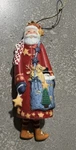 Lang And Wise Christmas Ornament Ellen Stouffer Santa's Check 1998 Open Box Vtg. Fixed Price $18.99.