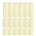 Trxvxo 18 Pcs Ivory Pillar Candles Bulk Set Hurricane 3 Different Len.... Fixed Price $63.28.