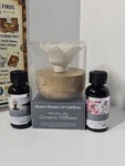 Better Homes & Gardens Wood Floral Small Ceramic Diffuser With 2 Fragrances. Fixed Price $19.99.