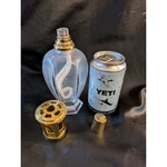 Lampe Berger Paris Clear Frosted Glass Catalytic Fragrance Gold Tone Cap. Fixed Price $48.99.