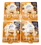 (4) Glade Plugins Refills Amber & Oud Wood Scented 2-PACKS W/ Essential Oils. Fixed Price $65.95.