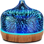 500ML Essential Oil Diffuser 3D Glass Aromatherapy Ultrasonic Humidifier Blue. Fixed Price $78.99.