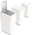 N. Netdot 3 Pack 10L / 2.6 Gallon Small Trash Can With Gal, Off White. Fixed Price $33.11.