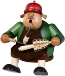 Sitting Tree Cutter Wood Christmas Incense Smoker Germany 5.9 Inch. Fixed Price $272.45.