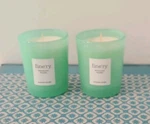 New Finery Pistachio Please Set Of 2 Candles Lot 1.8 Oz Vanilla Tonka. Fixed Price $8.99.