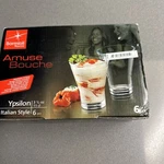 Bormioli Rocco Ypsilon Amuse Bouche 3.5OZ Glasses Set Of 6 Made In Italy Nib. Fixed Price $24.99.