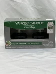 Yankee Candle Balsam & Cedar Scentplug Refills 2 Pack Oil New In Box. Fixed Price $12.99.
