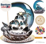 New Moon Backflow Incense Holder, Ceramic Hand-made Fountain Burner With. Fixed Price $42.71.