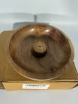 Samhita Acacia Wood Round Stick Holder,incense Burner, Ash Brown. Fixed Price $10.00.